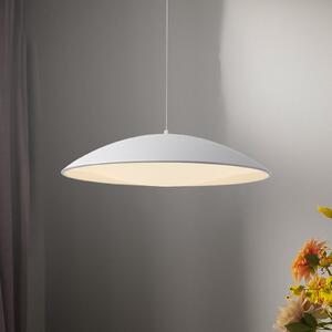 Schöner Wohnen LED viseća svjetiljka LENTE, bijela, Ø 50 cm, metal, s prigušivačem, prigušiva, Bijela, Dnevni boravak/blagovaonica, Metal