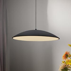 Schöner Wohnen LED viseća svjetiljka LENTE, crna, Ø 50 cm, metal, s prigušivačem, prigušiva, Crno, Dnevni boravak/blagovaonica, Metal