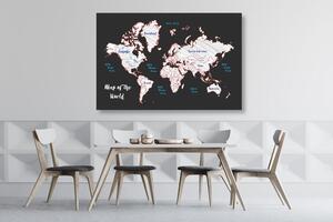 Slika jedinstveni zemljovid svijeta