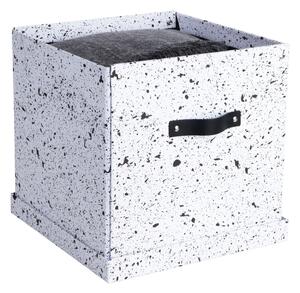 Crno-bijela kutija za pohranu Bigso Box of Sweden Logan