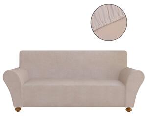 VidaXL 131090 Stretch Couch Slipcover Beige Polyester Jersey