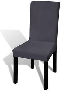 VidaXL Rastezljive navlake za stolice 6 kom Antracit boja