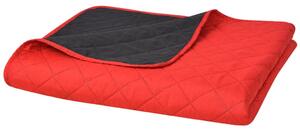 VidaXL 131554 Double-sided Quilted Bedspread Red and Black 230x260 cm