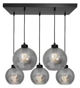 Luster na sajli SOFIA 5xE27/60W/230V crna