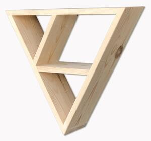 Zidna drvena polica Simple Triangle