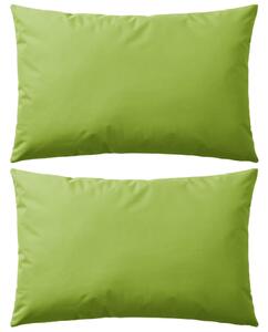 VidaXL Vrtni jastuci 2 kom 60 x 40 cm zeleni