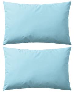 VidaXL Vrtni jastuci 2 kom 60 x 40 cm svjetlo plavi