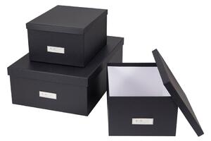 Set od 3 tamnosive kutije Bigso Box of Sweden Inge