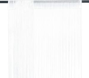VidaXL Končane Zavjese 2 kom 140x250 cm Bijele