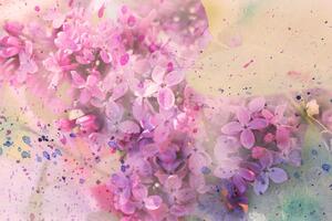 Slika ružičasta grančica cvjetova