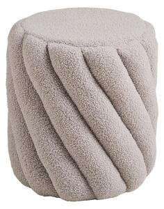 Sivi tabure od bouclé tkanine Sana – House Nordic