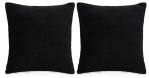 VidaXL Set jastuka od tkanine 2 kom 60 x 60 cm crni