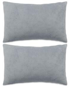 VidaXL Set jastuka od tkanine 2 kom 40 x 60 cm sivi