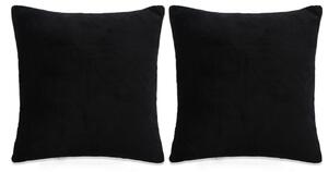 VidaXL Set jastuka od tkanine 2 kom 45 x 45 cm crni