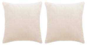 VidaXL Set jastuka od tkanine 2 kom 45 x 45 cm sivkastobijeli