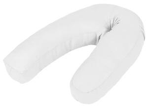 VidaXL Jastuk za trudnice u obliku slova J 54 x (36 - 43) cm bijeli