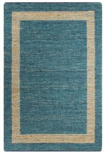 VidaXL Ručno rađeni tepih od jute plavi 160 x 230 cm