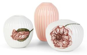 Set od 3 minijaturne porculanske vaze Kähler Design Hammershøi Poppy