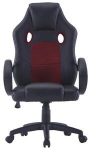 VidaXL Igraća stolica od umjetne kože crvena boja vina