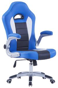 VidaXL Igraća stolica od umjetne kože plava