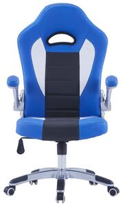 VidaXL Igraća stolica od umjetne kože plava