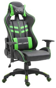 VidaXL Igraća stolica od umjetne kože zelena