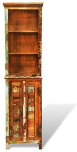VidaXL Police za knjige od masivnog obnovljenog drva starinske