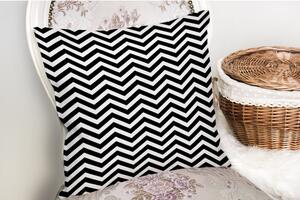 Crno-bjela jastučnica s primjesom pamuka Minimalist Cushion Covers Stardust, 45 x 45 cm