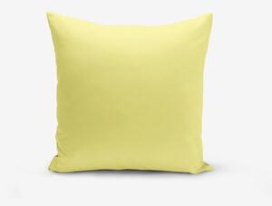 Žuta jastučnica s primjesom pamuka Minimalist Cushion Covers , 45 x 45 cm
