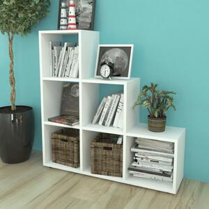 VidaXL 242552 Staircase Bookcase/Display Shelf 107 cm White