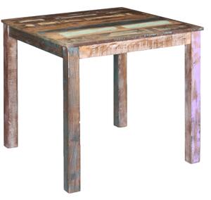 VidaXL Blagovaonski stol od masivnog obnovljenog drva 80 x 82 x 76 cm