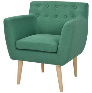 VidaXL Fotelja od tkanine zelena