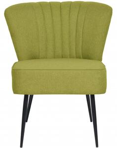 VidaXL Koktel stolica od tkanine zelena