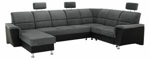 Zondo.hr Kutna garnitura U Stan (crna + tamnosiva) (D) . 794269