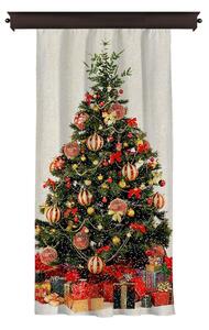 Božićna zavjesa Christmas Tree, 140 x 260 cm