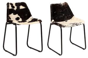VidaXL Blagovaonske stolice od prave kozje kože 2 kom