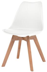 VidaXL Blagovaonske stolice od umjetne kože 2 kom bijele