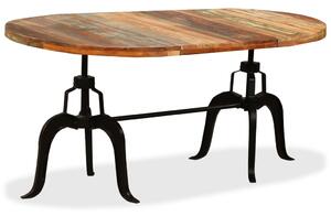 VidaXL Blagovaonski stol od masivnog obnovljenog drva i čelika 180 cm