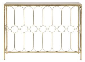 Konzolni stolić s konstrukcijom zlatne boje Mauro Ferretti Balcony, 112 x 31 cm
