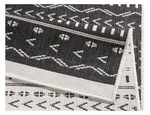 Crno-bež tepih za eksterijer NORTHRUGS Kuba, 80 x 350 cm