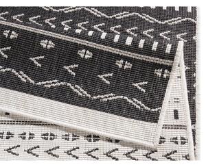 Tepih za eksterijer crno-bež boje NORTHRUGS Kuba, 170 x 120 cm