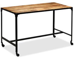VidaXL Blagovaonski stol od masivnog drva manga i čelika 120x60x76 cm