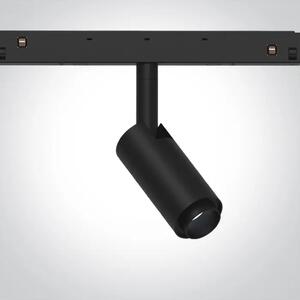 PRILAGODLJIV CRNI REFLEKTOR ZA MAGNETNE ŠINE 7W 48V IP20 MINI/MIDI/MAXI/P&P DM42140/B/W