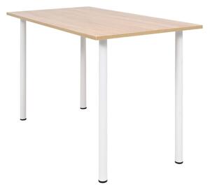 VidaXL Blagovaonski stol 120 x 60 x 73 cm boja hrastovine i bijela