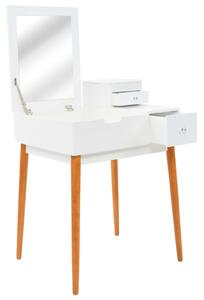 VidaXL Toaletni stolić s ogledalom od MDF-a 60 x 50 x 86 cm