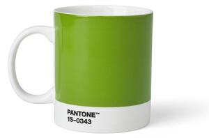 Zelena keramička šalica 375 ml Green 15-0343 – Pantone