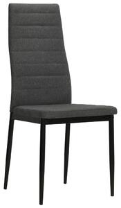 VidaXL Blagovaonske stolice od tkanine 4 kom tamnosive
