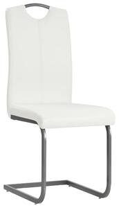 VidaXL Konzolne blagovaonske stolice od umjetne kože 6 kom bijele
