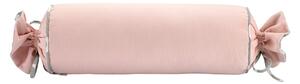 Ružičasta jastučnica WeLoveBeds Rose Quarz Candy, ⌀ 20 x 58 cm