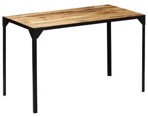 VidaXL Blagovaonski stol od masivnog grubog drva manga i čelika 120 cm